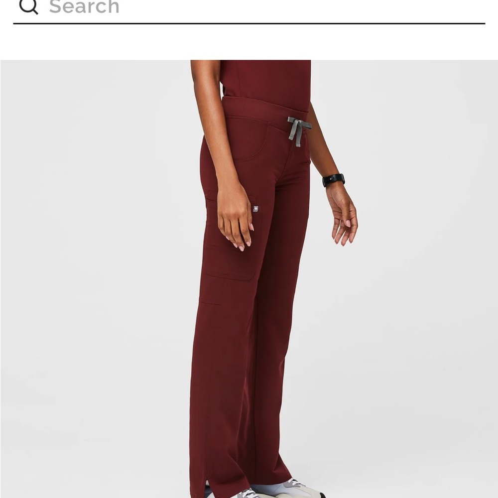 Figs Kade Cargo Pants in burgundy